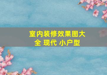 室内装修效果图大全 现代 小户型